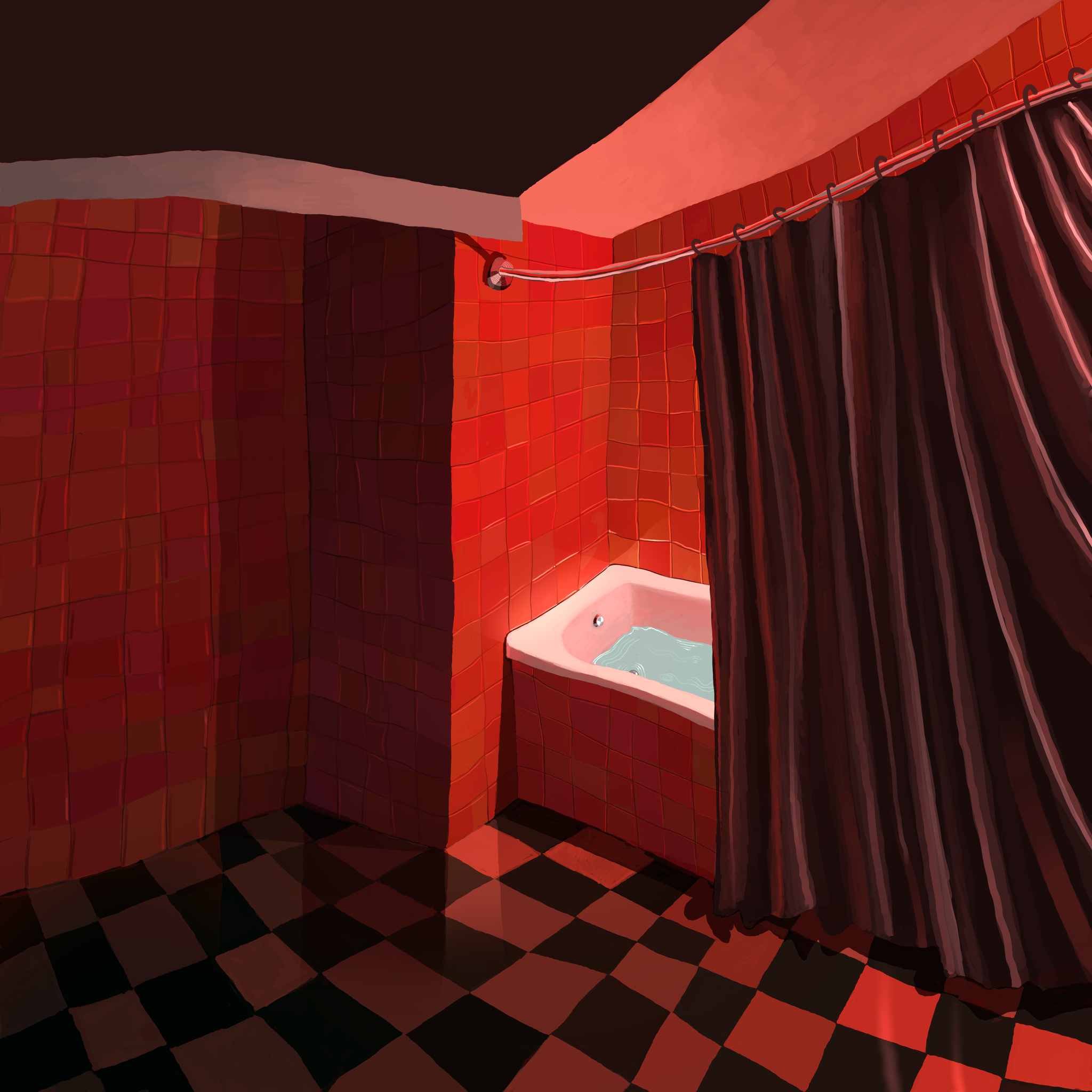 Red Bathroom