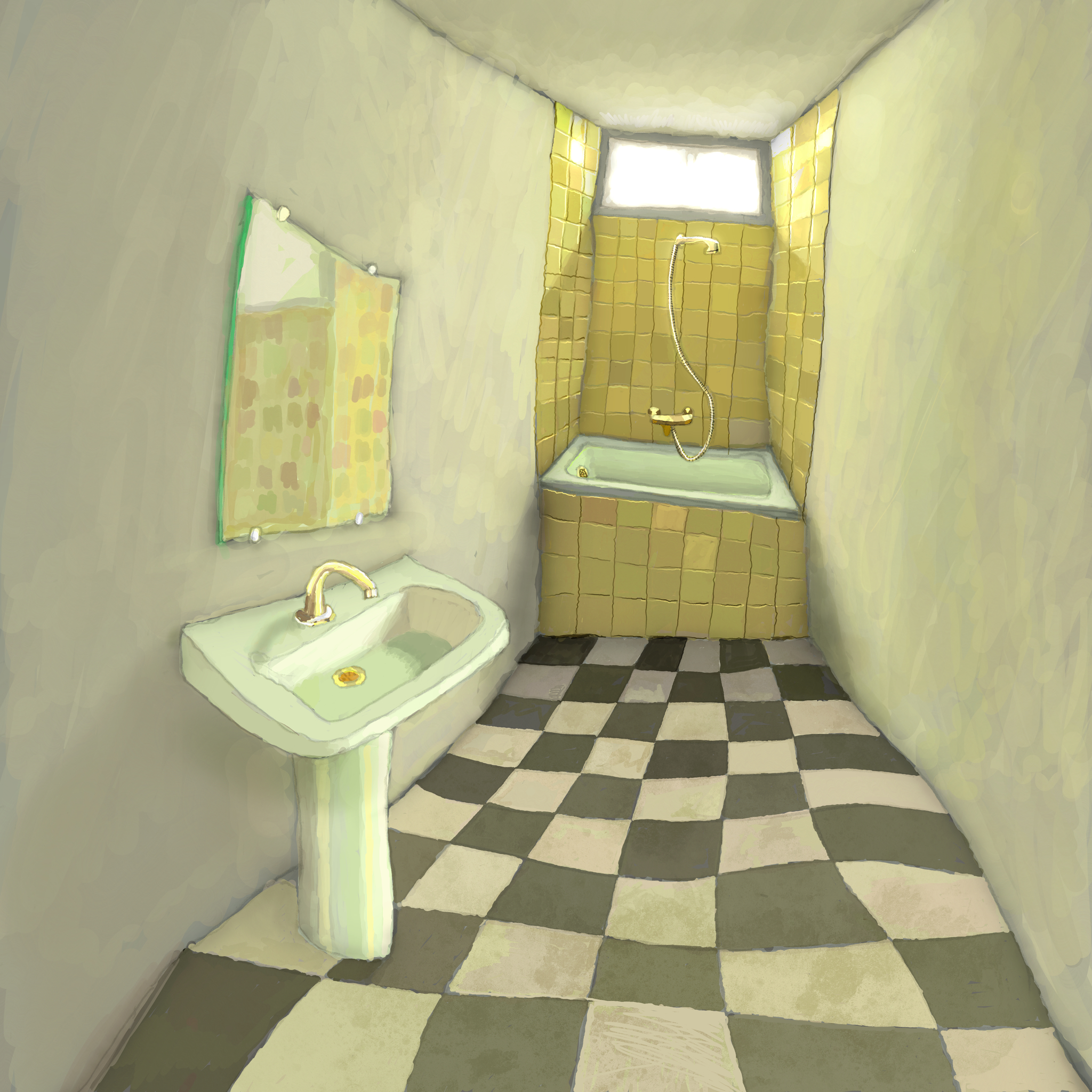 Yellow Bathroom